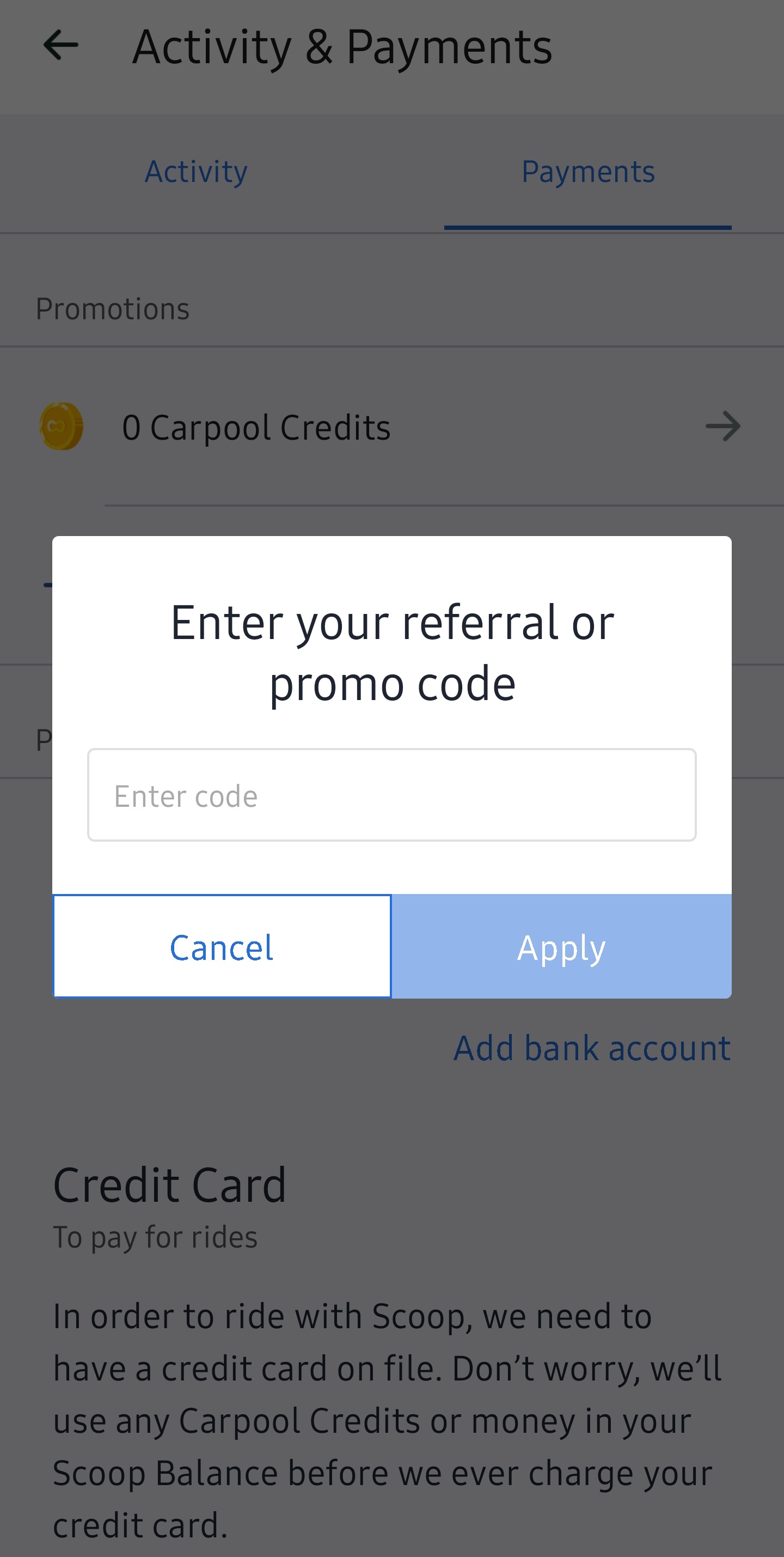 Applying a Promo Code – Getaround Help Center