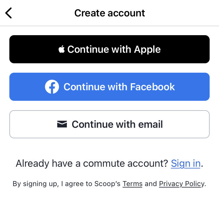 How do I get the Scoop for Commute app? Scoop Help Center